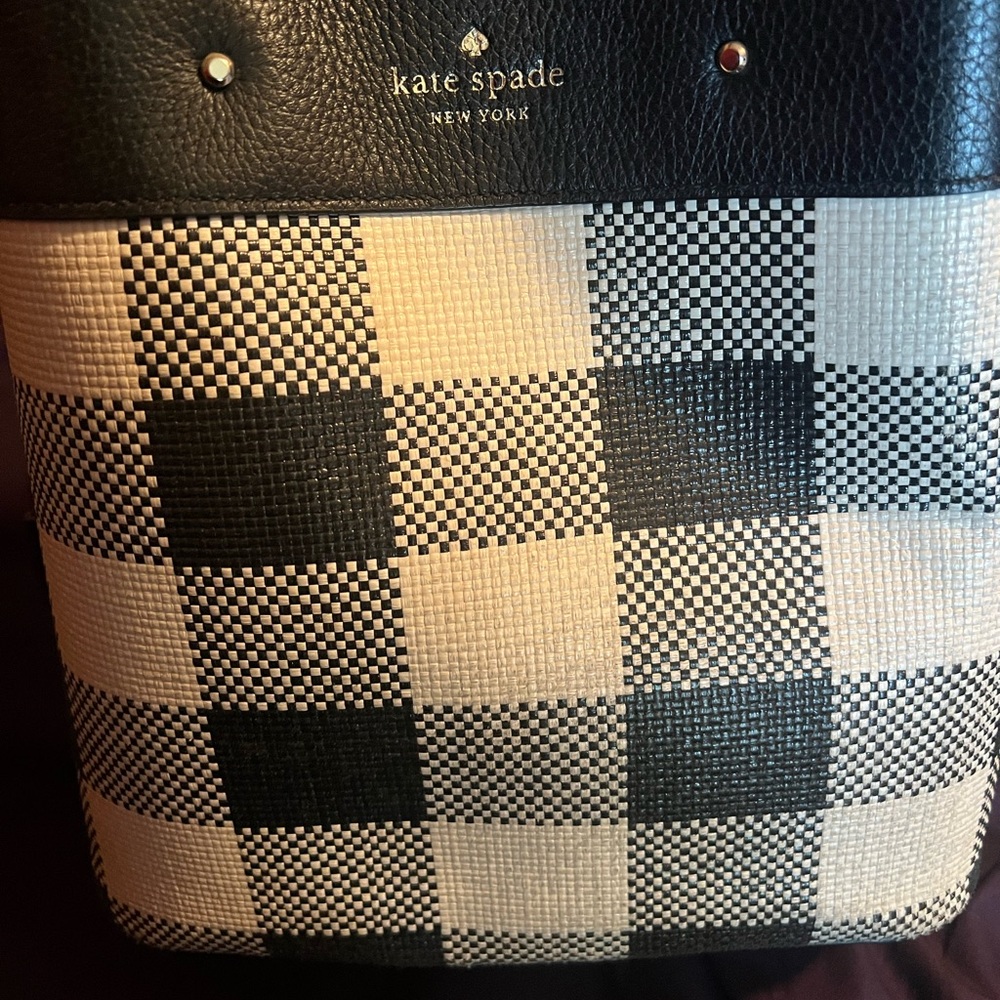 Kate Spade Monochrome Checkered Handbag